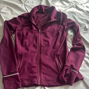 Victoria's Secret Red Ski Jacket with Full Zip and Stand Up Collar